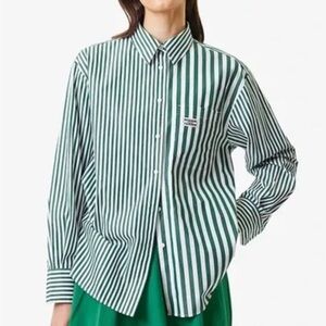 Lacoste x Bandier Striped Poplin